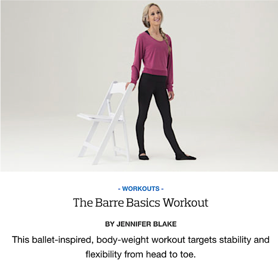 Barre basics workout